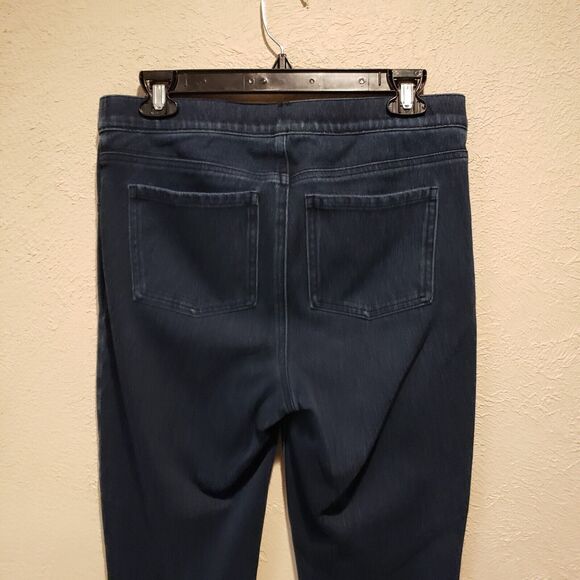 SPANX Blue Pull on Skinny Jeggings Pants Womens Size Large Jeans Stretch Classic - Picture 8 of 11